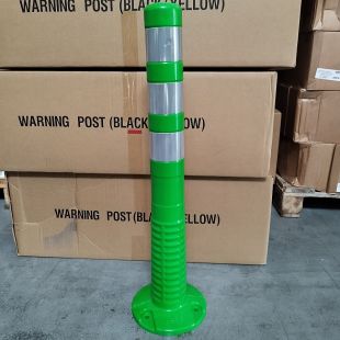 Słupek parkingowy blokujący T-FLEX | PCV, 75 cm, na stopie, elastyczny, uchylny